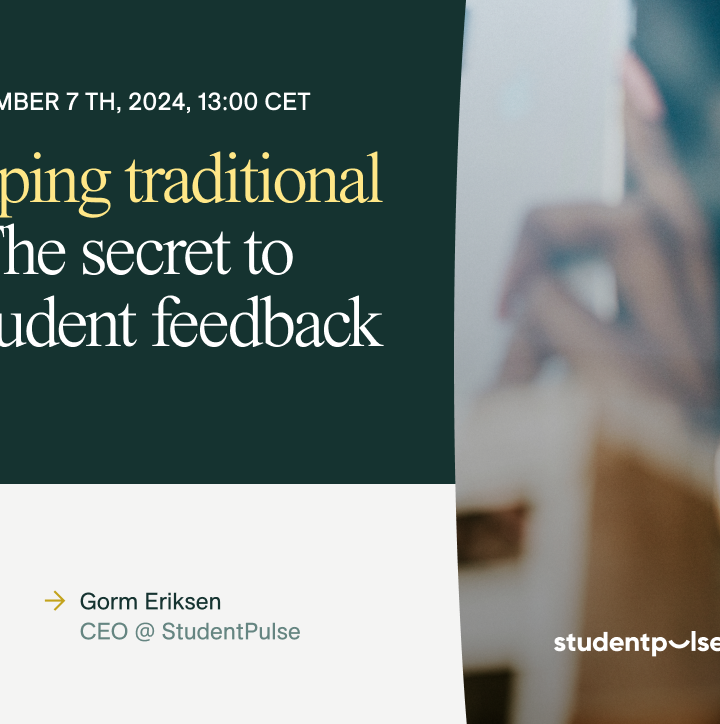 Najava webinara: Life after dumbing traditional survey tools: The secret to maxsimising student feedback