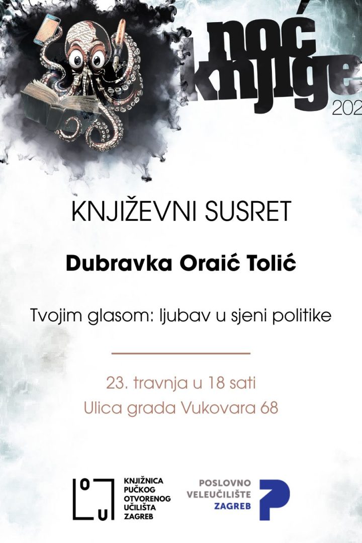 Noć knjige u knjižnici Pučkog otvorenog učilišta Zagreb!