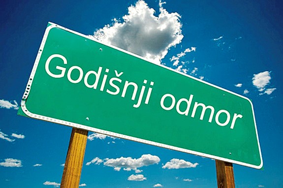 Obavijest o kolektivnom godišnjem odmoru