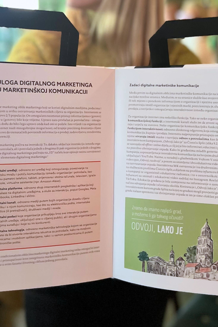 Projekt Odvoji, lako je, agencije CTA komunikacije i našeg vanjskog nastavnika Gordana Turkovića, uvršten je u udžbenik Marketinška komunikacija