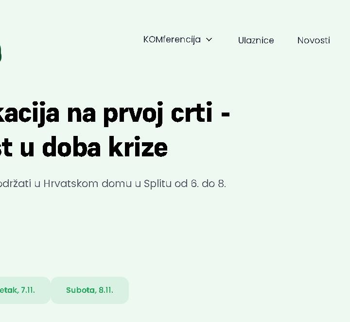 KOMferencija – poziv studentima za sudjelovanje
