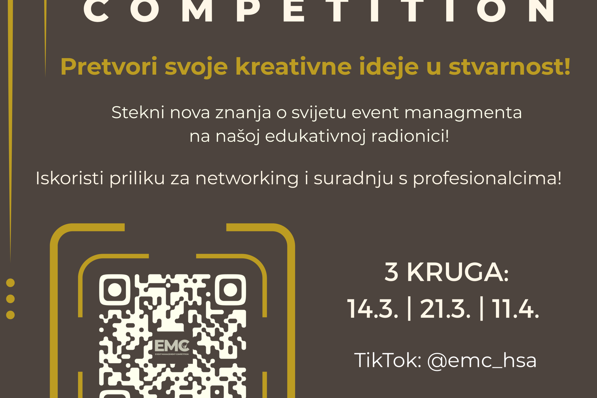 STUDENTSKO NATJECANJE U EVENT MANAGEMENTU