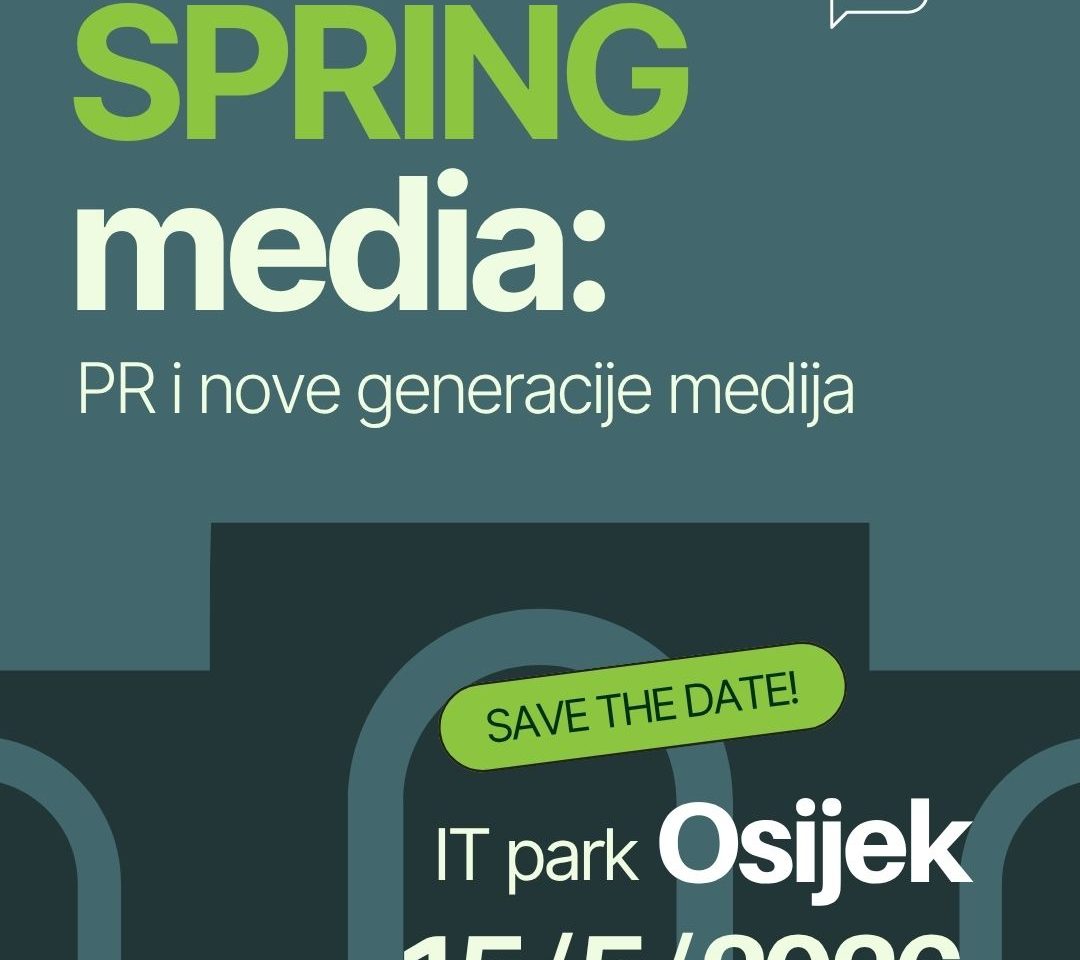 Poziv na konferenciju – SPRING media – PR i nove generacije medija, 15.5.2026., Osijek