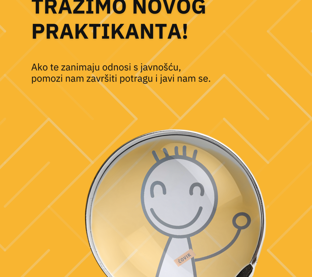 CTA komunikacije – oglas za tromjesečnu praksu – mjesto za tebe!