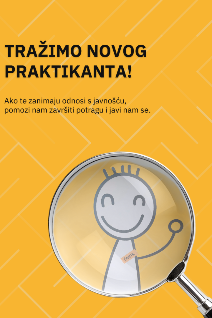 CTA komunikacije – oglas za tromjesečnu praksu – mjesto za tebe!